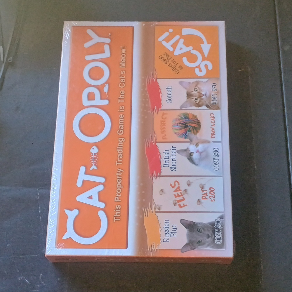Cat-Opoly Board Game - New